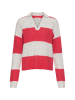 Camel Active Strickpullover mit Hemdkragen in Rot