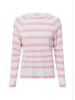 Marie Lund Strickpullover in rosa weiß - 0002