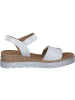 Gabor Comfort Keilsandaletten in weiss (uni+gold)