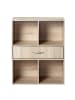 CALICOSY Lagerregal 11710 in Helles Holz - (W) 62  x (H) 80  x (L) 29.5  cm