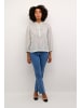 Kaffe Langarm-Bluse KAsidsel Regular fit in Turtledove/Black Stripe