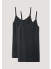 Hessnatur Spaghetti-Top in schwarz