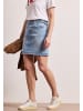 Street One Knielanger Jeansrock mit Gürteldetail in Blau