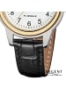 Regent Analog-Armbanduhr Regent Lederarmband schwarz mittel (ca. 32mm)