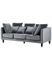 Beliani 3-Sitzer Sofa FENSTAD in Grau/Braun - (W) 200 x (H) 97 x (L) 95 cm
