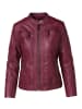 KOROSHI Damen Bikerjacke Kunstleder in braun