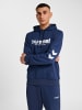 Hummel Verstellbare Taille Kapuzenpullover Hmllegacy Herren in DRESS BLUES