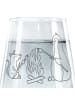 Mr. & Mrs. Panda Trinkglas Pinguin Lagerfeuer ohne Spruch in Transparent