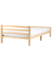 Beliani Doppelbett ECHALLON in Braun - (W) 127 x (H) 71 x (L) 208 cm