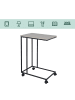 relaxdays Beistelltisch in Grau/ Schwarz - (B)50 x (H)68 x (T)35 cm