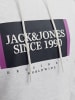 Jack & Jones Kapuzenpullover in White Melange