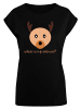 F4NT4STIC T-Shirt Red Nose Weihnachten in schwarz