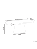 Beliani Esszimmertisch SPOLETO in Beige - (W) 110 x (H) 76 x (L) 200 cm