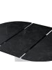 B&D Home Ausziehtisch WIM in Marmor - Weiß - (B)100-140 x (H)74 x (T)100 cm