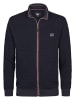 Petrol Industries Gerippte Strickjacke Kenai in Blau