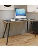 VCM  Schreibtisch Bürotisch Computertisch Salia 110x80 in Anthrazit / Honig-Eiche
