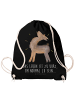 Mr. & Mrs. Panda Baumwollbeutel Lama Stolz mit Spruch in Schwarz