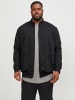 JACK & JONES PLUS Sweatshirt mit Reißverschluss in Black