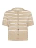 Kaffe Strickjacke KAlizza Regular fit in Feather Grey Mel./Chalk Stripe