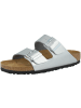 Birkenstock Sandale Arizona Birko-Flor normal in silber