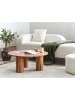 Beliani Couchtisch COLINA in Braun - (W) 80 x (H) 36 x (L) 80 cm