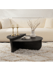 CALICOSY 2er-Set Tischs  in Schwarzes Holz - (W) 90  x (H) 35  x (L) 90  cm