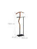 relaxdays Herrendiener in Braun/Schwarz - (B)45,5 x (H)106,5 x (T)20 cm