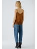 Oui Spitzentop in deep chestnut