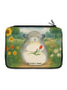 Mr. & Mrs. Panda Federmappe Chinchilla Blume Design ohne Spruch in Weiß