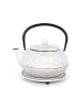 Echtwerk 4 tlg. Set Teeservice aus Gusseisen inkl. 2 Tassen 0.8 l in Creme