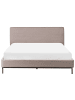 Beliani 2-tlg Doppelbett CORIO in Beige/Schwarz
