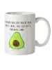 Mr. & Mrs. Panda Kindertasse Avocado Glücklich mit Spruch in Weiß