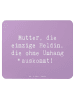 Mr. & Mrs. Panda Mousepad Spruch Heldin Mutter mit Spruch in Lavendeltraum