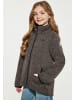 Schmuddelwedda Mädchen (Kids) Strickfleecejacke in Grau Melange