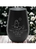 Mr. & Mrs. Panda Gold Windlicht Pinguin Surfer mit Spruch in Schwarz