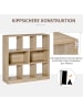 HOMCOM Bücherregal-97,5L x 30B x 100Hcm-Eiche