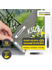 EASYmaxx Moskitonetz mit Pollenschutz 2er-Set grau 12 Magnetbefestigung für Fenster grau