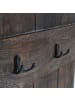 MCW Wandgarderobe D13 mit 6 Haken, Braun shabby