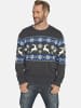 Jan Vanderstorm Pullover TORE in grau gemustert