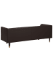 Beliani 3-Sitzer Sofa BYSKE in Braun/Dunkler Holzfarbton - (W) 200 x (H) 73 x (L) 78 cm