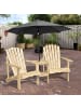 Outsunny Adirondack Gartenstuhl 178B x 87T x 92H cm Naturholz