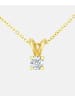 Diamant L'éternel Halskette mit Anhänger aus 375 Gelbgold mit 0.10 Karat Diamant