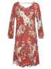 s.Oliver Jerseykleid in koralle-bedruckt