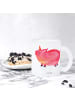 Mr. & Mrs. Panda Glasbecher Einhorn Schwein ohne Spruch in Transparent