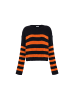 Libbi Damen Sweater in SCHWARZ ORANGE