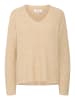 b. young BYOMEA V-NECK JUMPER - KNIT A-shape in Humus Melange