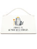 Mr. & Mrs. Panda Deko Schild Katze König mit Spruch in Transparent