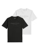 Marc O'Polo T-Shirt 2er Pack in Schwarz/Weiß