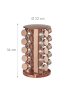 relaxdays Gewürzkarussell mit 20 Gläsern in Kupfer