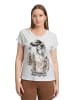 Betty Barclay Casual-Shirt mit Ärmelaufschlag in Patch White/Brown